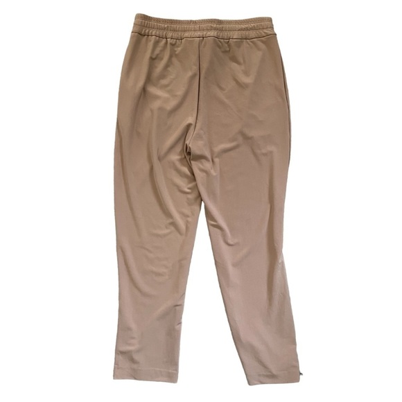 Joie Tapered Pull-On Drawstring Pants w/ Ankle Slits, Taupe, Size S - Picture 5 of 9